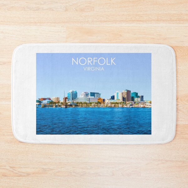 Item preview, Norfolk, Virginia, USA, Print designed and sold by summattodraw.