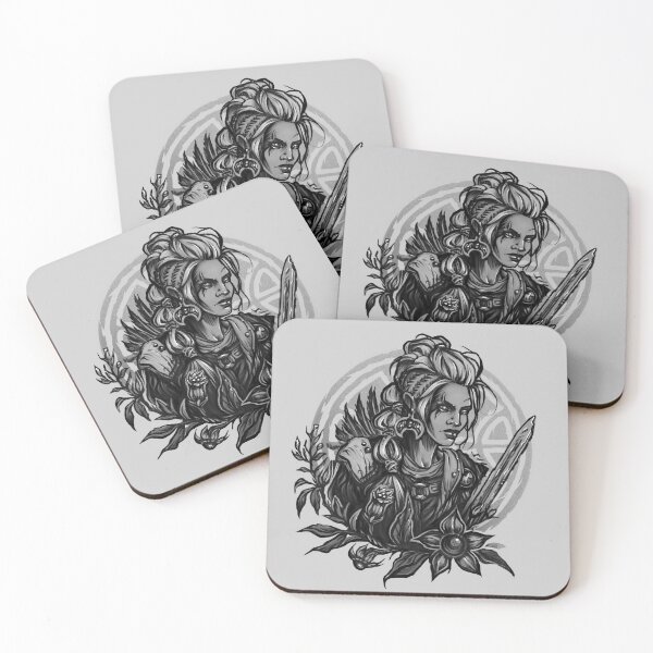 Item preview, Valkyrie with Deadly Nightshade - Tattoo Style designed and sold by BTW-byMargo.