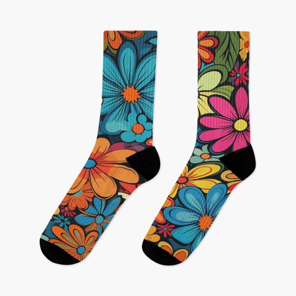 Artikelvorschau, Ein 70er-Jahre-Design mit Blumen entworfen und verkauft von ColorDesign38.