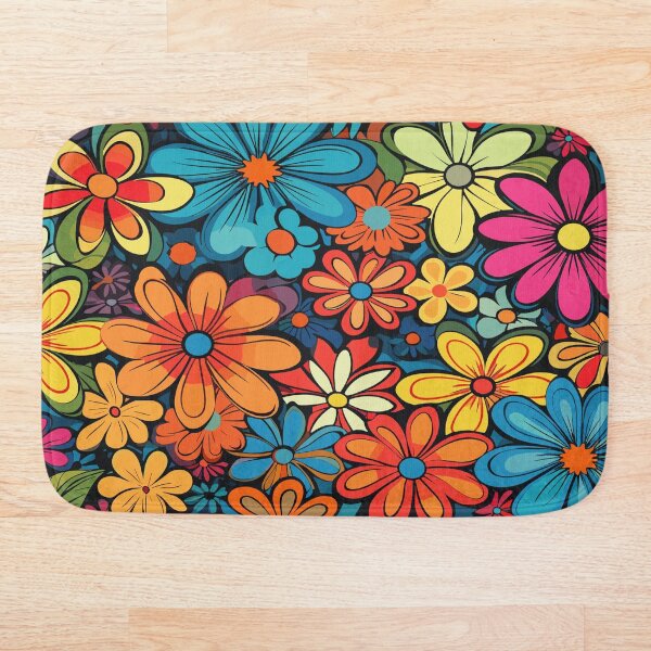 Item preview, A 70s design with flowers designed and sold by ColorDesign38.
