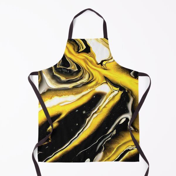 Item preview, Golden Chaos: Gold, Black and White Pattern Print - New Original Abstract and Unique Art designed and sold by Bridie OBrien.