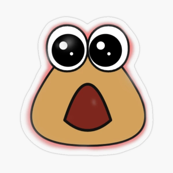 Pou Sticker for Sale by Barrelisred