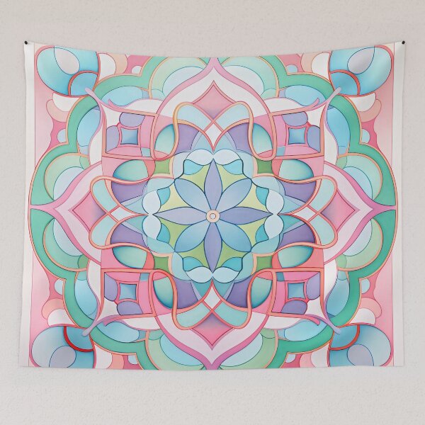 Item preview, Vibrant Islamic Geometry XVII: Abstract Composition of Interwoven Shapes and Patterns in Intense Shades. designed and sold by InsaneLEDP.