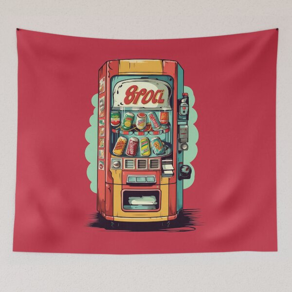 Item preview, Cartoon Vending Machine Retro style designed and sold by Sara-Design2.