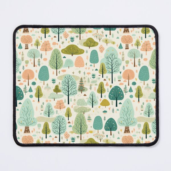 Item preview, trees illustration seamless pattern designed and sold by Clara Designs.
