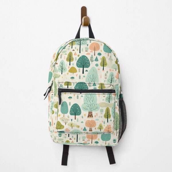 Item preview, trees illustration seamless pattern designed and sold by Clara Designs.