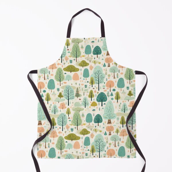 Item preview, trees illustration seamless pattern designed and sold by Clara Designs.