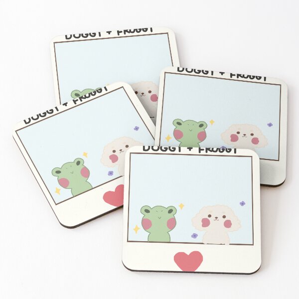 Item preview, doggy + froggy designed and sold by p3achydrinks.