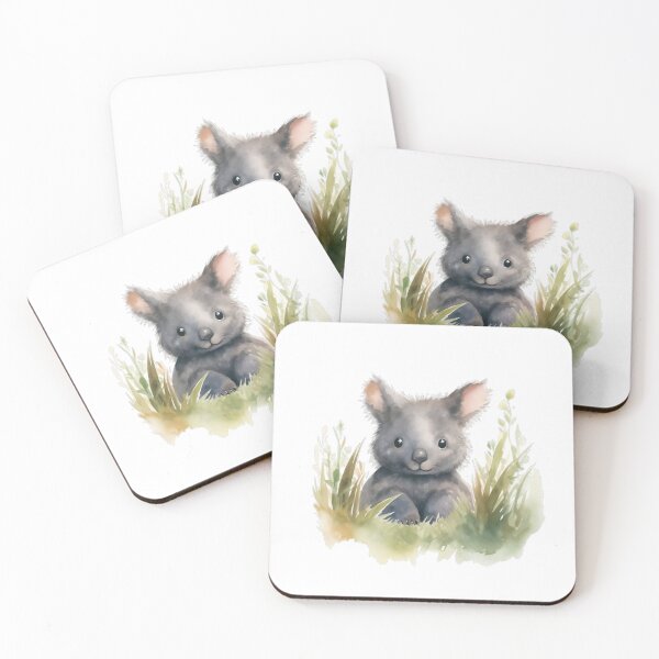 Item preview, Cute Baby Wombat Watercolor Painting designed and sold by BrushstrokesA.