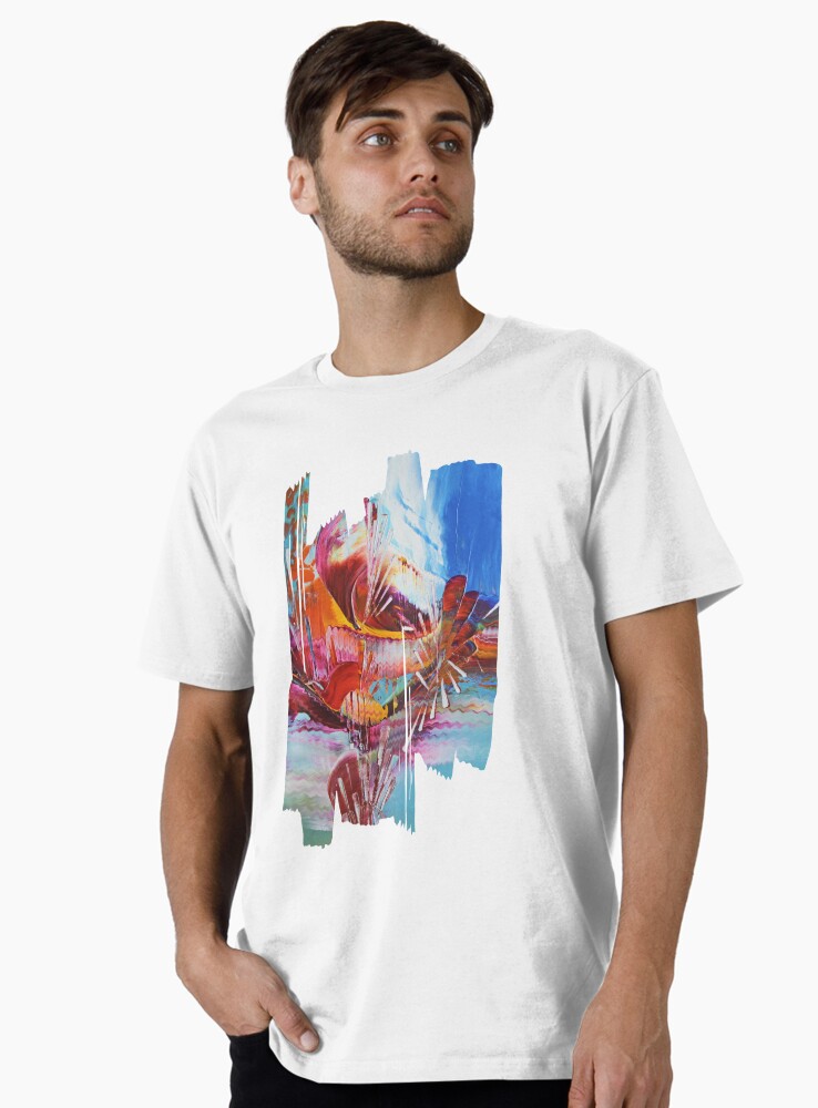 Aperçu 1 sur 4. T-shirt premium avec l'œuvre L'effet mer 3 créée et vendue par ElioraBousquet.