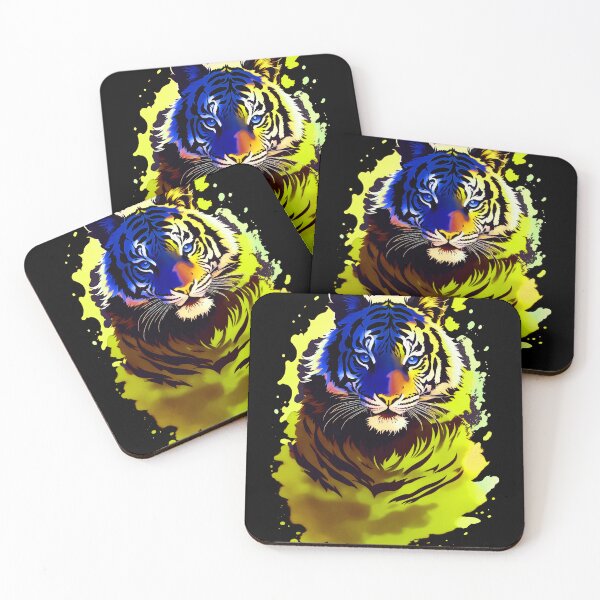 Artikelvorschau, Gelbe Tiger-Spritzfarbe entworfen und verkauft von MindWave THC.