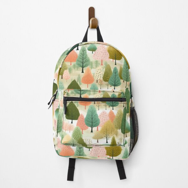 Item preview, forest illustration seamless pattern designed and sold by Clara Designs.
