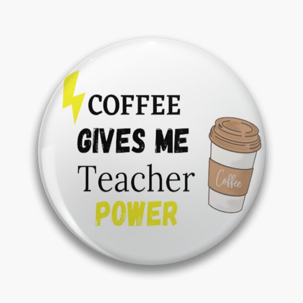 Item preview, Coffee gives me teacher power designed and sold by ShoopStar ✨✨✨✨.