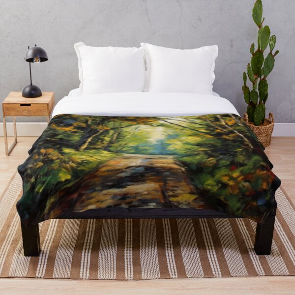 Item preview, Beautiful Oil painting of a forest road designed and sold by SPECTRA005.