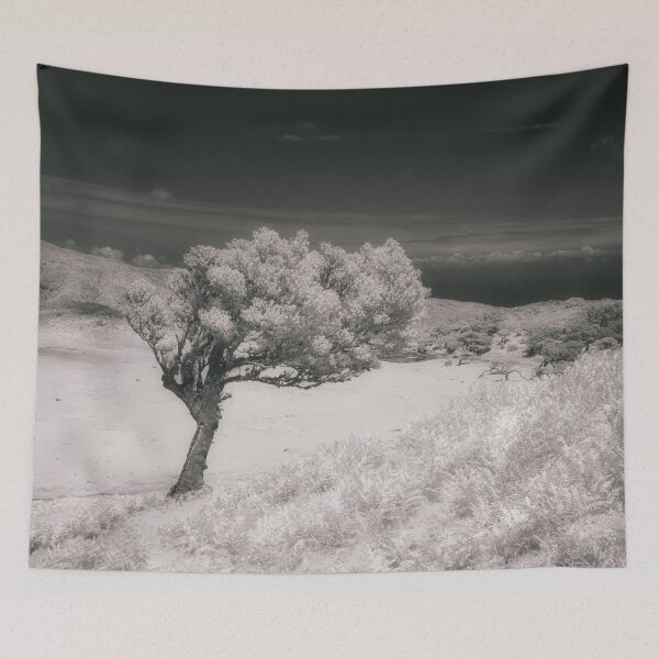 Item preview, A Infrared image of a lone tree in Fanal, Madeira designed and sold by NancyKHajjar.