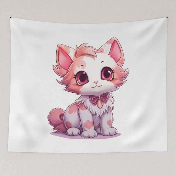 Item preview, cute pink kitty  designed and sold by Cydorshop.