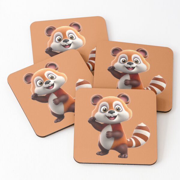Item preview, Red Panda cartoon character designed and sold by KumbayArt.