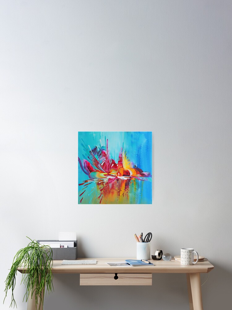 Aperçu 2 sur 3. Poster avec l'œuvre L'effet mer 1 créée et vendue par ElioraBousquet.