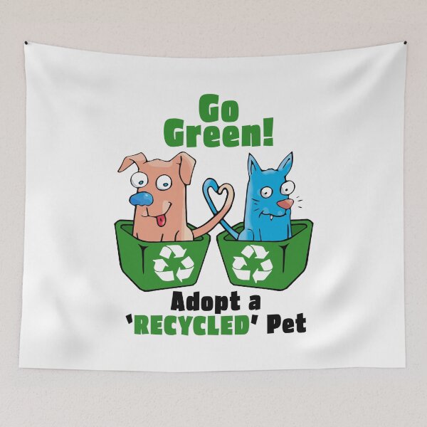 Item preview, Go Green - Adopt a Recycled Pet designed and sold by 451Design.
