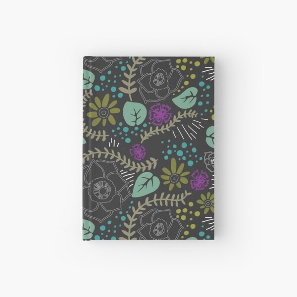 chalkboard floral Hardcover Journal