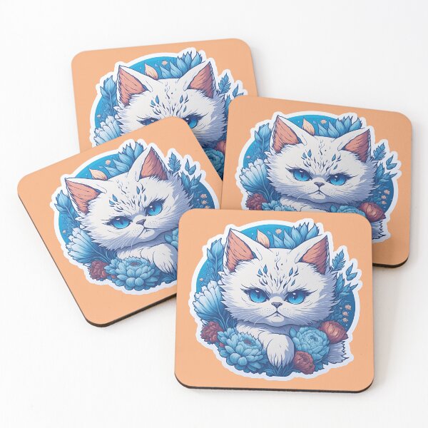 Item preview, angry blue eyed kitten designed and sold by Teddy  Martin  Estrada.