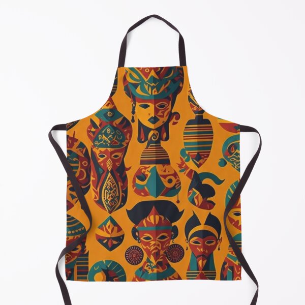 Item preview, Ancient Tribal Masks Pattern designed and sold by kn-clothing.