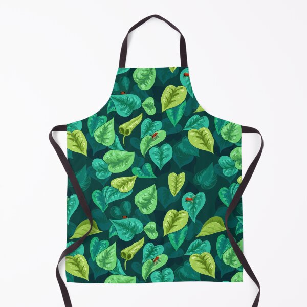 Item preview, Little red frogs in a forest of leaves repeating pattern designed and sold by Maysoulrose.