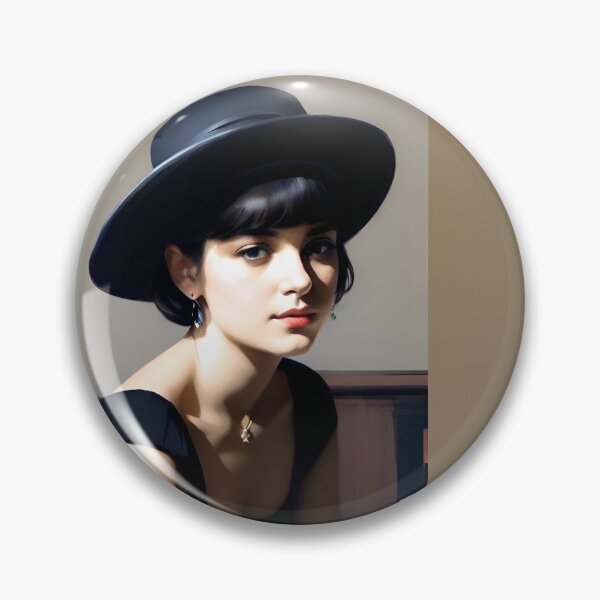 Item preview, Léa Moreau: A Captivating Gaze in a Parisian Café…Art By Carraann designed and sold by CARRAANN.