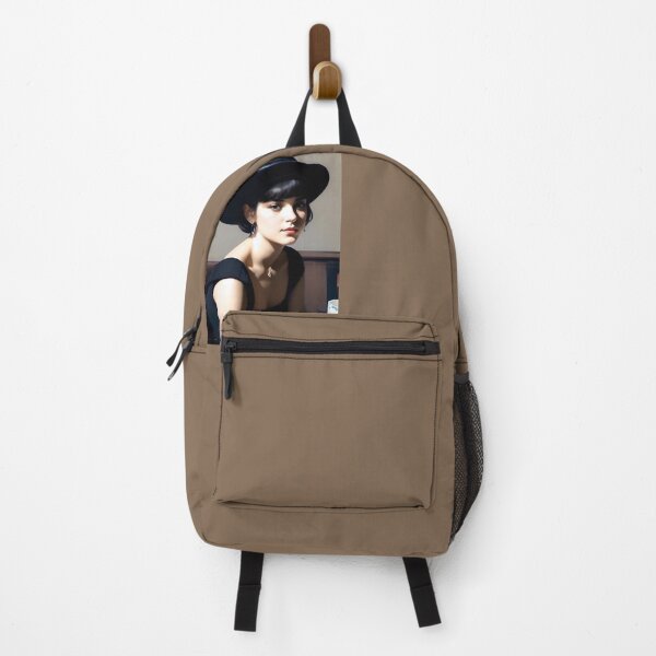 Item preview, Léa Moreau: A Captivating Gaze in a Parisian Café…Art By Carraann designed and sold by CARRAANN.