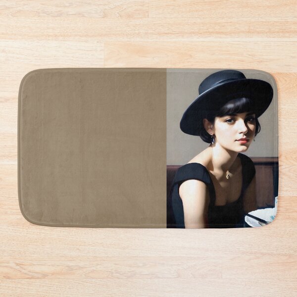 Item preview, Léa Moreau: A Captivating Gaze in a Parisian Café…Art By Carraann designed and sold by CARRAANN.