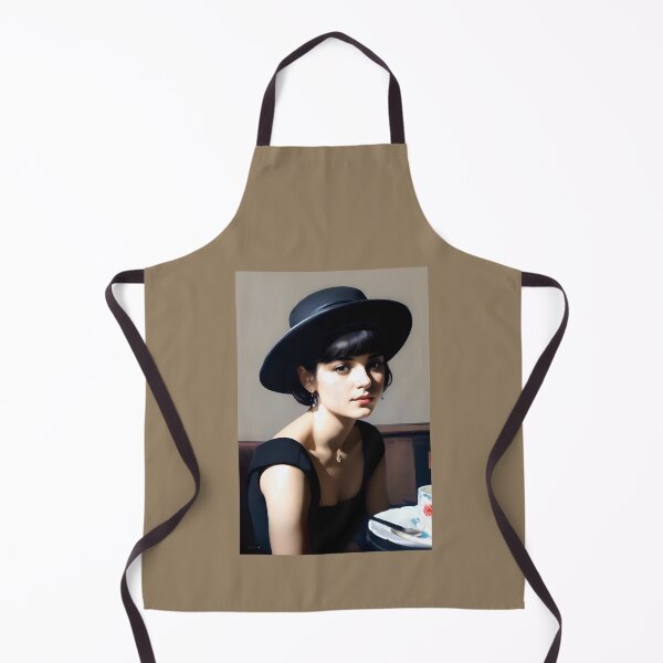 Item preview, Léa Moreau: A Captivating Gaze in a Parisian Café…Art By Carraann designed and sold by CARRAANN.
