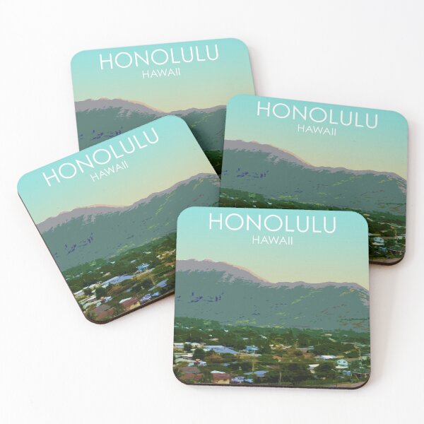 Item preview, Honolulu, Hawaii, USA, Print designed and sold by summattodraw.