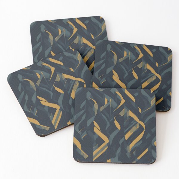 Item preview, Sleek and Contemporary Geometric Patterns - Blue and Yellow designed and sold by ViralVibeLab.