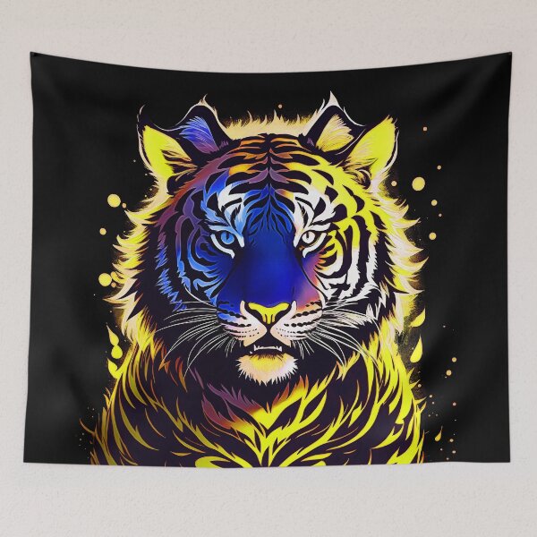 Item preview, Yellow Tiger Starlight Art designed and sold by MindWave THC.