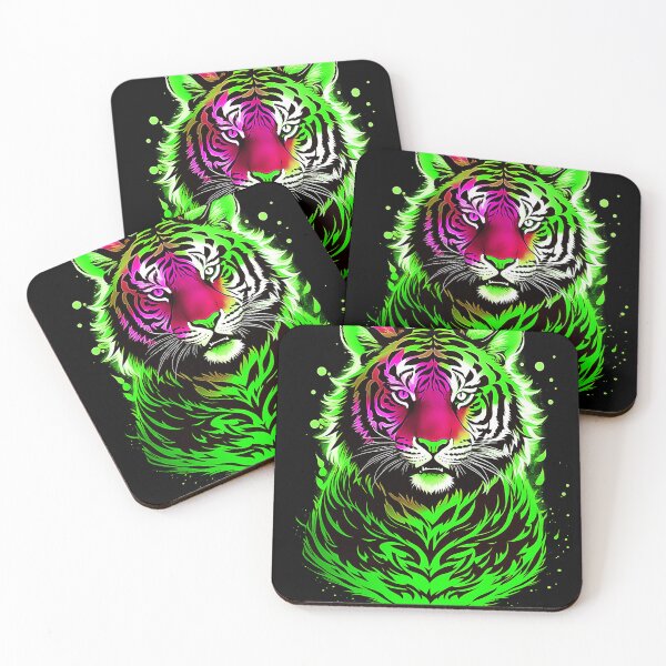 Item preview, Green Tiger Starlight Art designed and sold by MindWave THC.