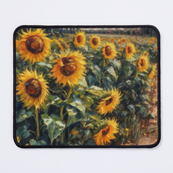 Item preview, Beautiful Oil painting of a field of sun flowers designed and sold by SPECTRA005.