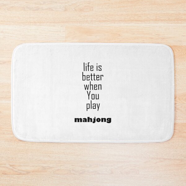 Item preview, life is better when you play mahjong designed and sold by EmeraldeaArt.