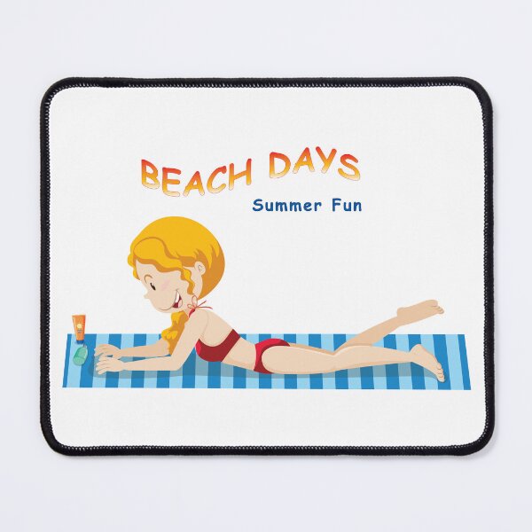 Item preview, Girl on Beach Towel - Beach Days - Summer Fun X 300 designed and sold by Military Insignia Products.
