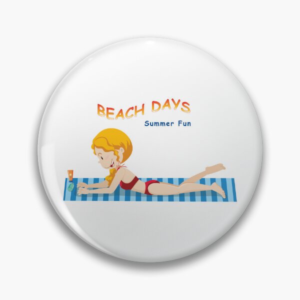 Item preview, Girl on Beach Towel - Beach Days - Summer Fun X 300 designed and sold by Military Insignia Products.