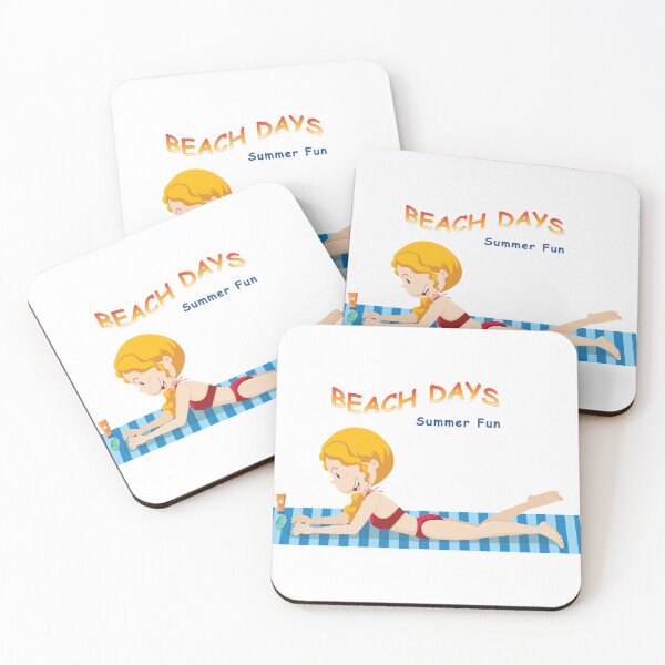 Item preview, Girl on Beach Towel - Beach Days - Summer Fun X 300 designed and sold by Military Insignia Products.