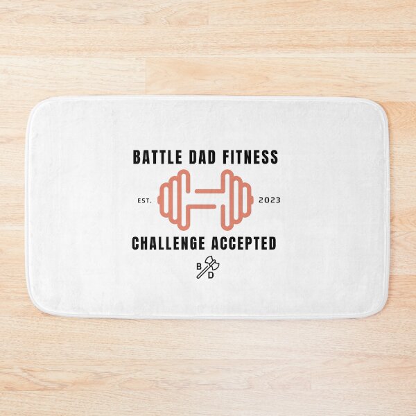 Item preview, Battle Dad Fitness Challenge Accepted designed and sold by Battle-Dad-Tees.