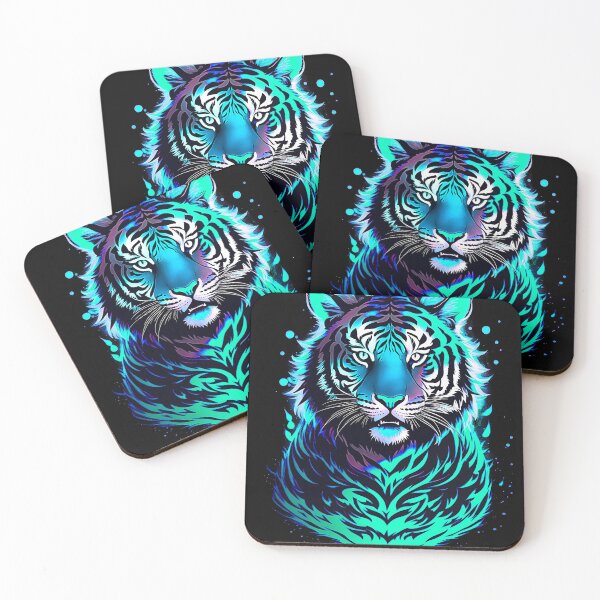 Item preview, Cyan Tiger Starlight Art designed and sold by MindWave THC.