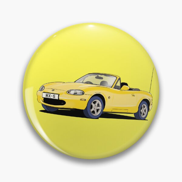 Item preview, Yellow Mazda MX-5 Mk.2 designed and sold by Webazoot Industries - Car Art.
