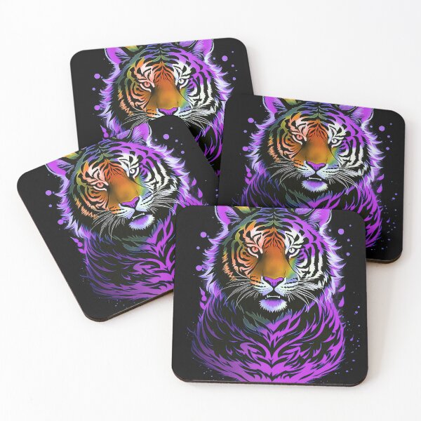 Item preview, Purple Tiger Starlight Art designed and sold by MindWave THC.