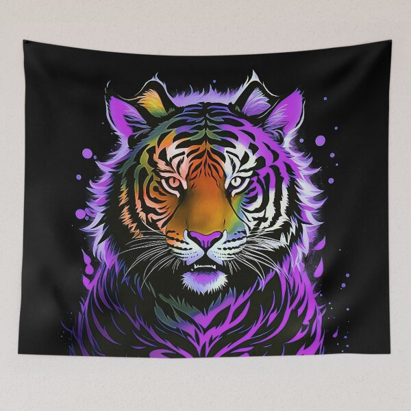 Item preview, Purple Tiger Starlight Art designed and sold by MindWave THC.