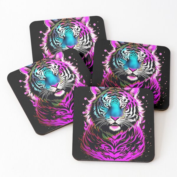 Item preview, Pink Tiger Starlight Art designed and sold by MindWave THC.