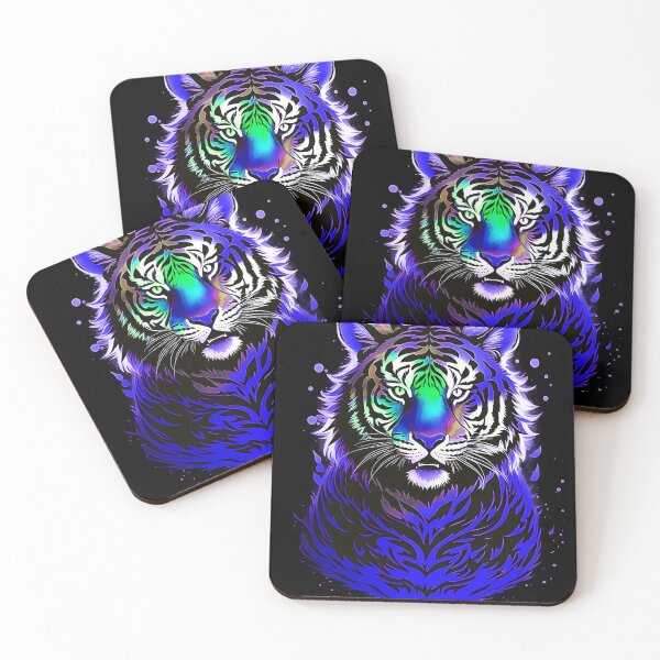 Item preview, Dark Blue Tiger Starlight Art designed and sold by MindWave THC.