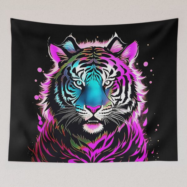 Item preview, Pink Tiger Starlight Art designed and sold by MindWave THC.