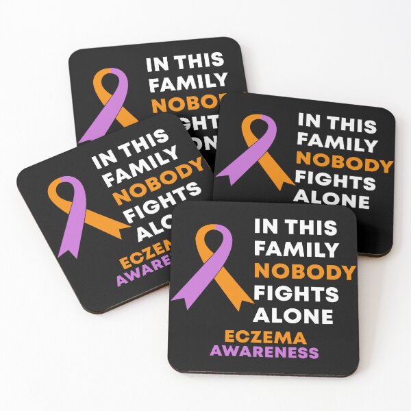 Item preview, In This Family Nobody Fights Alone Eczema Awareness designed and sold by Color-Sparkle.
