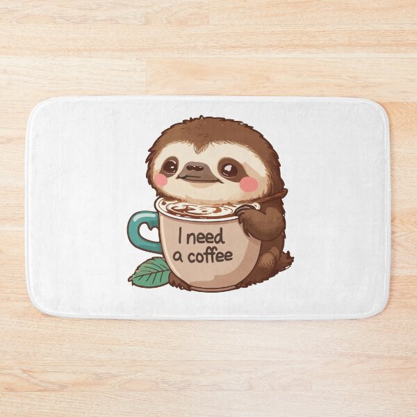 Item preview, CCute Coffee Hugger Sloth: Adorable Sticker of a Bradipo Lovingly Embracing a Coffee Mug, Spreading Warmth and Caffeinated Delight designed and sold by Koolzilla.